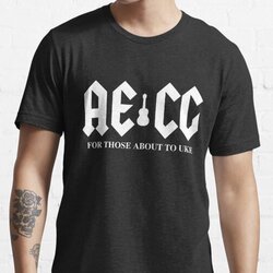 AECG For Those About To Uke - Hard Rock Ukulele Player White Design