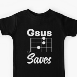 Gsus Saves - Funny Christian Ukulele Player Parody Design