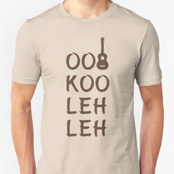 OO KOO LEH LEH Ukulele Hawaiian Pronunciation Design Cognac