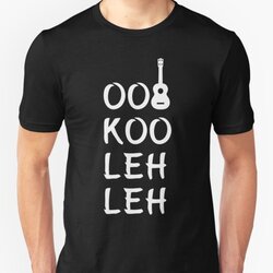 OO KOO LEH LEH Ukulele Hawaiian Pronunciation Design White