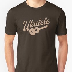 Ukulele Player Design Hazel Retro Handwriting & Uke Drawing